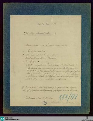 4 Charakterstücke für Männerchor und Einzelinstrumente - Mus. Hs. 1292 : Coro maschile, orch