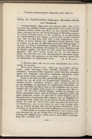 Ueber die Tenebrioniden-Gattungen Microdera Eschh. und Dordenea.