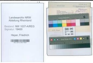 Entnazifizierung Friedrich Heyer , geb. 00.00.0000 ()
