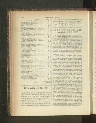 Notre carte du haut Nil.