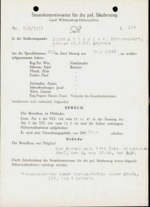 Klingler, Jakob