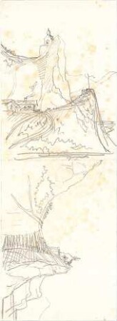 Thiersch, August ; Reiseskizzen - Landschaftsstudie