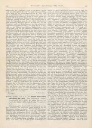 491-494 [Rezension] Liddon, P. H., Die Gottheit unseres Herrn und Heilandes Jesu Christi