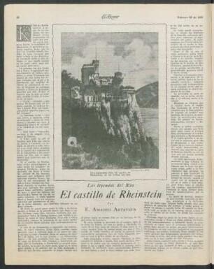 El castillo de Rheinstein : Las leyendas del Rin
