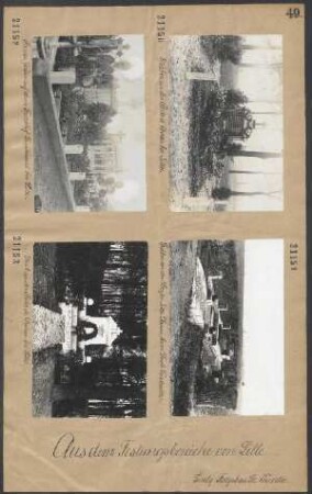 Gräber an der Porte d' Arras bei Lille