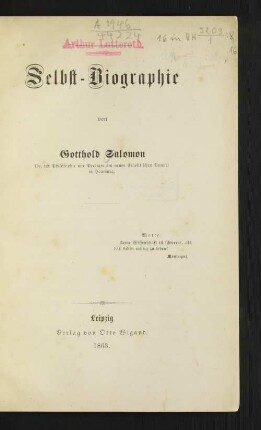 Selbst-Biographie