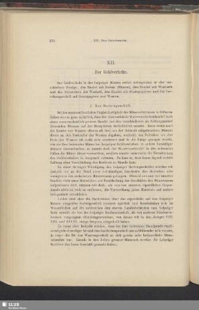XII. Der Geldverkehr