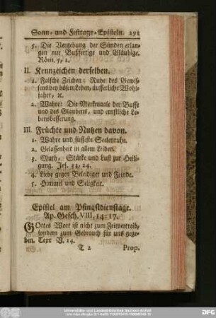 Epistel am Pfingstdienstage. Ap. Gesch. VIII, 14 - 17.