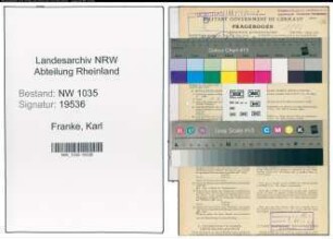 Entnazifizierung Karl Franke , geb. 28.03.1898 (Schlosser)