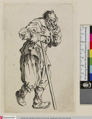 [Der Bettler mit dem langen Stock; Le Gueux appuyé sur son baton]