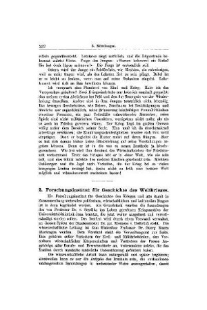 Forschungsinstitut für Geschichte des Weltkrieges : [Mitteilungen]