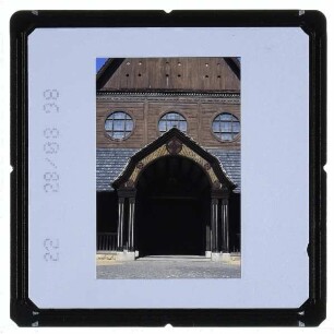 Stahnsdorf, Südwestkirchhof,Stahnsdorf, Südwestkirchhof, Friedhofskapelle : Eingang