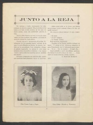 Junto a la reja