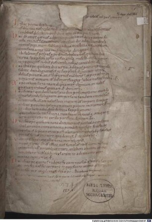 Breves preces ad singulas horas canonicas. Jornandus Gothus de regnorum et temporum successione [u.a.]. Sammelband - BSB Clm 14506