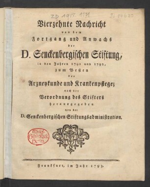 Vierzehnte Nachricht