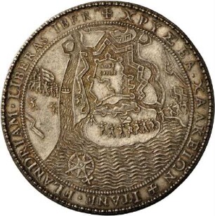 Medaille auf die Befreiung von Flandern, 1604