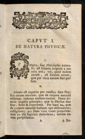 1-8, I. De Natura Physicae (1 - 15)
