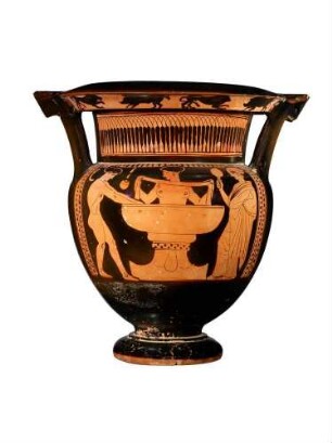 Rotfiguriger Stangen(henkel)krater