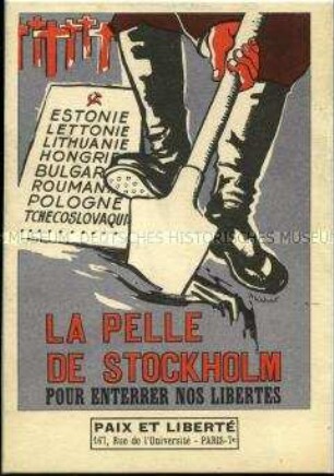 Postkarte gegen den Stockholmer Appell