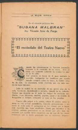 "El escándalo del Teatro Nuevo"