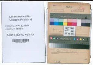 Entnazifizierung Heinrich Cloot-Stevens , geb. 16.07.1905 ()