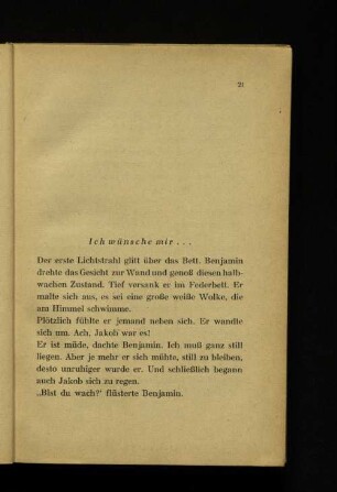 Ich wünsche mir...