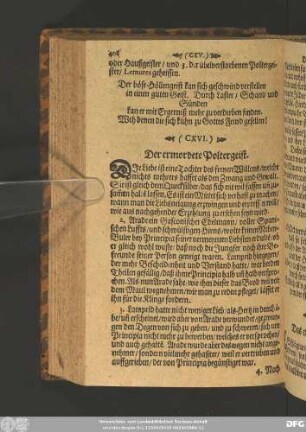 (CXVI.) Der ermordete Polstergeist.