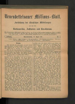 25. April 1911. Nr. 4.