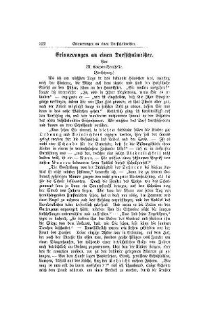 Erinnerungen an einen Dorfschulmeister : (Fortsetzung)