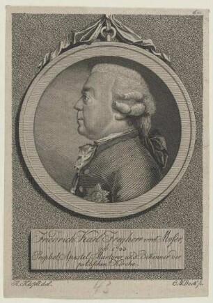 Bildnis des Friedrich Karl Freyherr von MoserBildnis des Friedrich Karl Freyherr von Moser