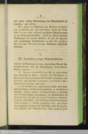 I. Die Ausbildung junger Gewerbetreibenden