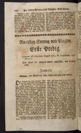 550-565, Am eilfften Sonntag nach Pfingsten