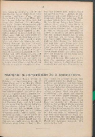 Glockengeläut zu außergewöhnlicher Zeit in Schleswig-Holstein.