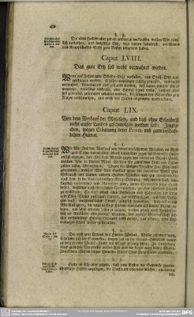Caput LVIII. Das gute Ertz soll wohl verwahret werden