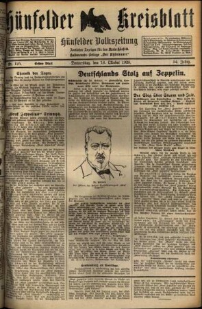 Erste Ausgabe vom Donnerstag, den 18. Oktober 1928.