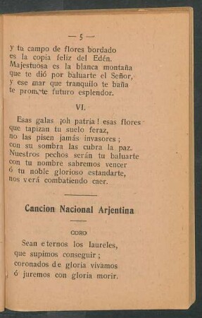 Canción Nacional Arjentina