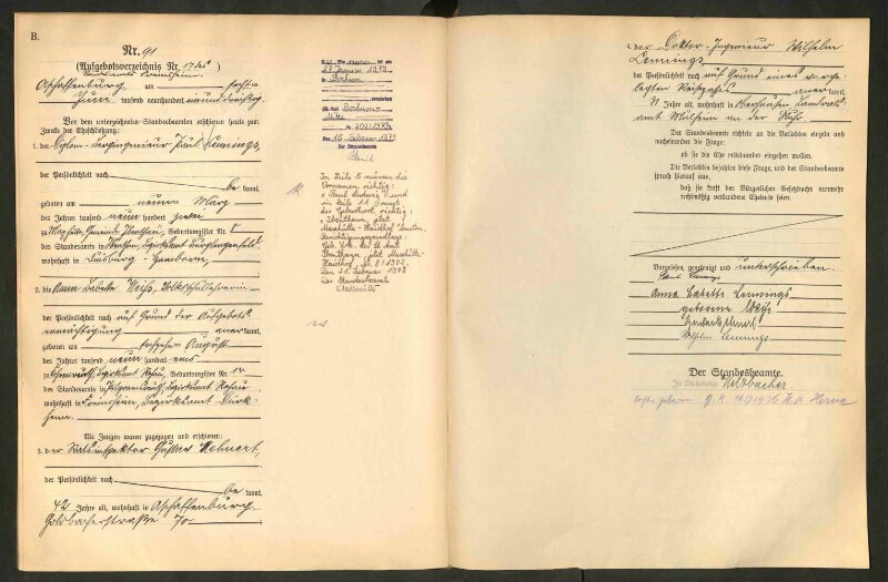 Standesamtsbuch der Stadt Aschaffenburg: Eheschließungen 252/1930 - 130/1931