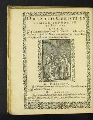 Oblatio Christi in Templo Benedicente Simeone.
