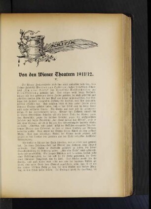 Von den Wiener Theatern 1911/12