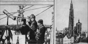 Antwerpen / Anvers, Kathedrale, Beobachter auf der Kathedrale