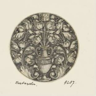 Ornament mit Vase
