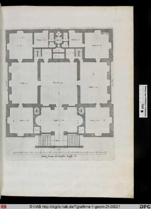 Pianta seconda del medesimo Palazzo .D.