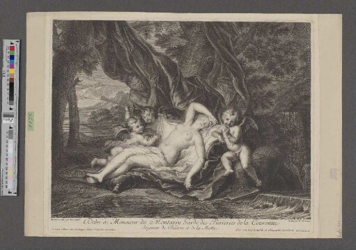 [Venus schlafend, begleitet von einem Satyr und drei Amoretten]
