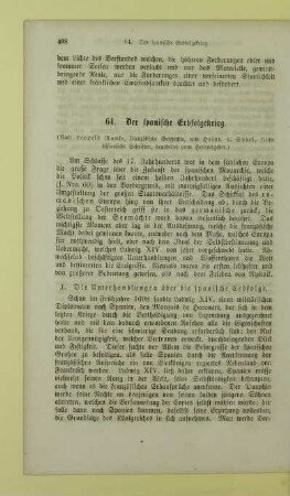 64. Der spanische Erbfolgekrieg