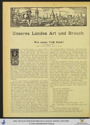 Wie unser Volk betet!