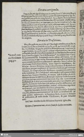 Errata in Praefatione