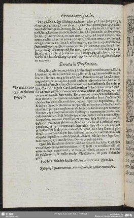Errata in Praefatione