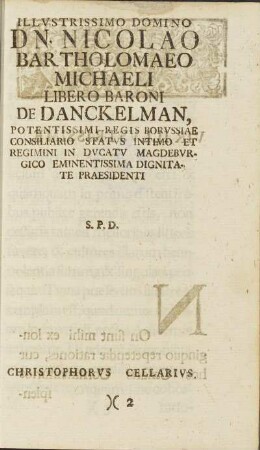 Dedicatio
