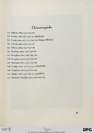 Orientteppiche (Nr. 539-551)
