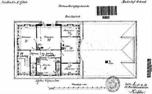 Erbach (Württ): Empfangsgebäude Grundriss Dachstock